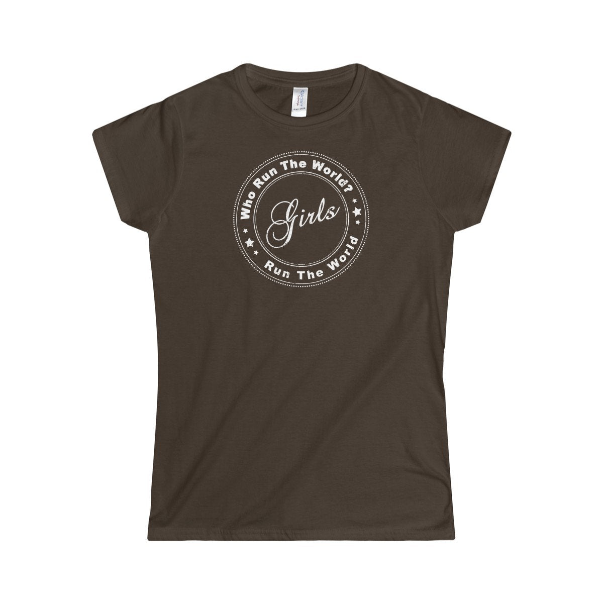 Who Run The World (Girls White) Feminist Women's Rights & Equality Women's Softstyle Tee
